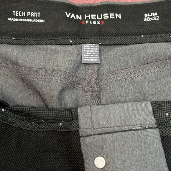 Van Heusen tech pants. Stretch. Slim fit. Flat front. Five pocket. NWT! SZ 38x32 - Picture 7 of 9